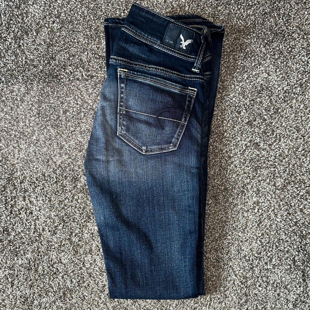 American Eagle Outfitters Dark Blue Boot Cut Jeans